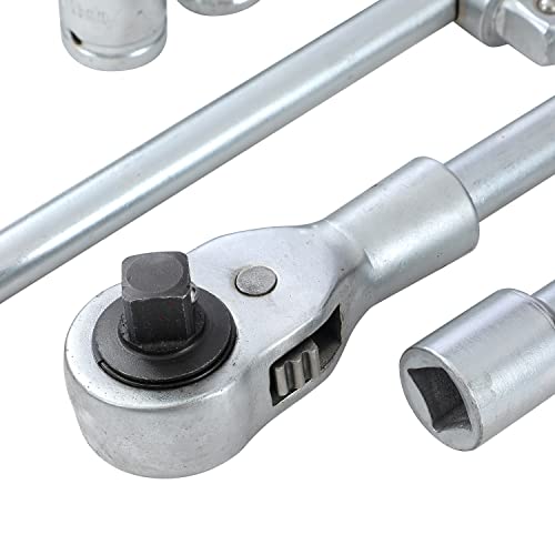 KATSU Impact Socket Set 3/4 Inch Hex Drive 21PCs, 21-50mm Metric with 24-Teeth Ratchet Wrench, Mechanic Garage DIY Automotive Trucks Tractors Engines Repair Tool (Budget) 5 KATSU Impact Socket Set 3/4 Inch Hex Drive 21PCs, 21-50mm Metric with 24-Teeth Ratchet Wrench, Mechanic Garage DIY Automotive Trucks Tractors Engines Repair Tool (Budget) - Image 5