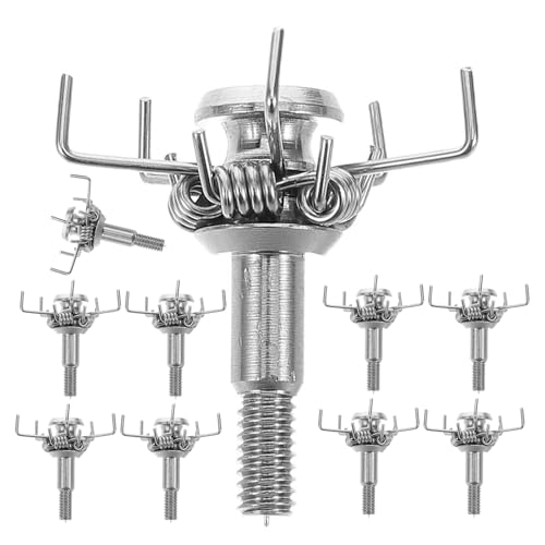 Alasum Puntas de Flecha Roscadas de Acero Inoxidable para y Tiro al Aire Libre 10 Unidades Perfil Aerodinámico Optimizado Compatibles Recurvos y Compuestos Ideales para Práctica y