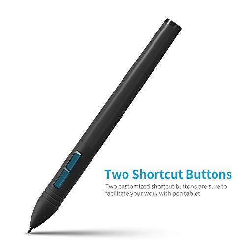 Bolígrafo digital con 2 botones programables HUIOP PEN80 para la tableta gráfica 1060PLUS 7