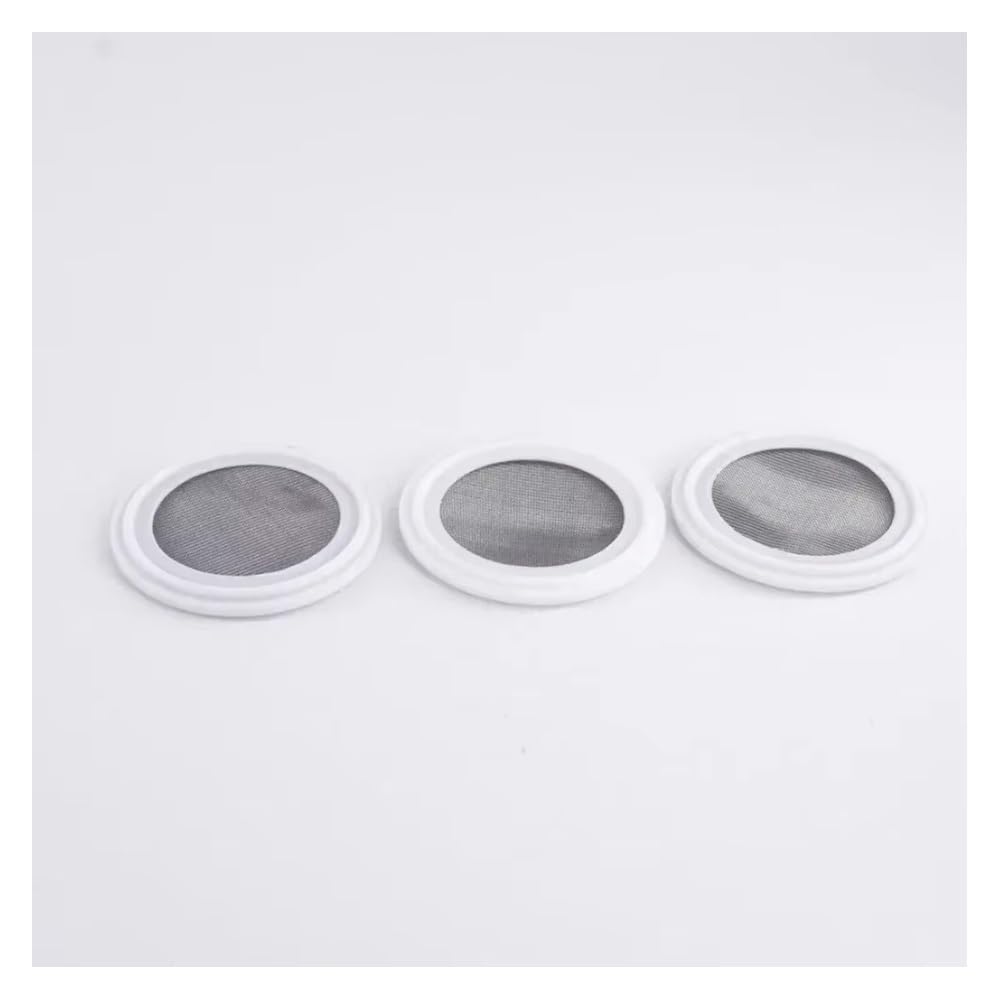 77.5mmOD-2.5Inch TC Triple Clamp Strainer Screen 10-500 Mesh Stainless Steel 304 PTFE Sanitary Gasket Seal for Home Brewing(200 Mesh)