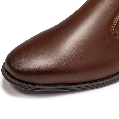 Image of Holy dove Chelsea Boots Men - Genuine Leather,Chelsea Boots for Men with Side Zipper, Casual Slip-On Ankle Boots, Chukka & Oxford Style Dress Boots