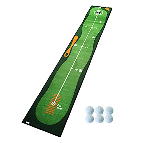 BESPORTBLE Conjunto de Colocação de Golfe para Uso Interno de Colocar Tapete de Prática de Golfe Ver