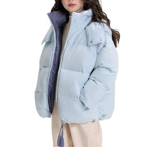 Girls Cute Winter Coat Windproof Thickened Oversized Quilted Padded Jacket