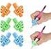 Dsaren 6 Pièces Guide Doigt Silicone Aide Ecriture Pencil Grip Crayon Ergonomique Droitier pour Enfants Adultes Besoins Spéciaux