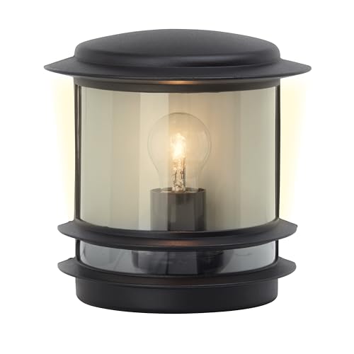 Brilliant Lampe Hollywood Außenwandleuchte schwarz | 1x A60, E27, 60W, geeignet für Normallampen (nicht enthalten) | IP-Schutzart: 44 - spritzwassergeschützt