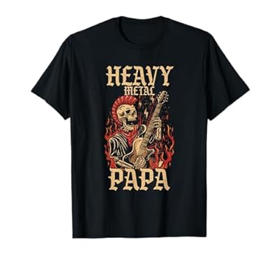 Heavy Metal Papa | Metalhead Dad | Papá Día del Padre Camiseta | Ya disponible en tu tienda friki favorita! En mundofriki.es!