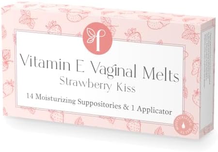 Femallay Organic Vitamin E Vaginal Melts – Strawberry Kiss – 1-pack