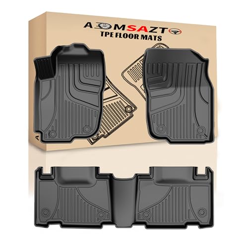 AOMSAZTO Floor Mats Compatible with 2013-2018 Toyota RAV4 All Weather Floor Liner TPE Custom Fit Mats for Toyota RAV4 1st & 2nd Row Car Mats