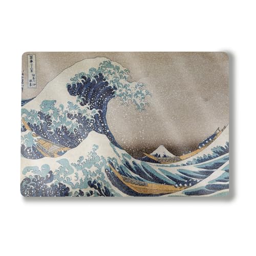 Glossy Glitter Laptop Skin Compatible with Surface Laptop 7 15" (2024) - Great Wave of Kanagawa - Premium 3M Vinyl Protective Wrap Decal Cover - Easy to Apply | Crafted in the USA by MightySkins