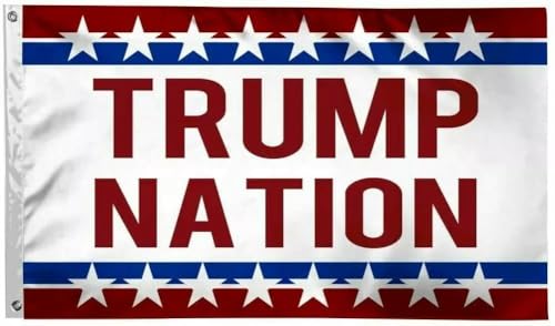 4X6 FT TRUMP NATION 2024 AMERICA American MAGA Nation Flag Brass Grommets USA