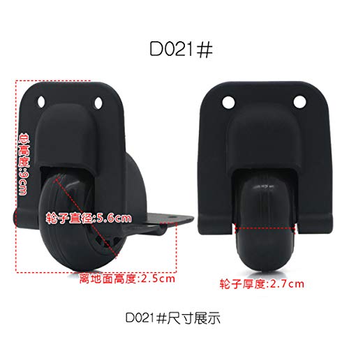 Luggage Wheel,Luggage Suitcase Wheels, Directional Luggage Mute Wheel Suitcase Replacement Repair Wheels Parts Spinner (D021#)2