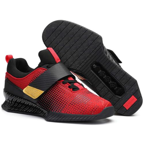 TvzsiY Zapatos De Levantamiento De Pesas para Hombres Mujeres Zapatos De Sentadillas Cruzados Trainer- para Fitness Powerlifting