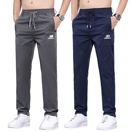 linochic Meshirons - Ice Silk Mesh Panel Casual Pants Quick-Drying and Breathable for Men Over 55+