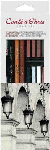 Cont Paris Studio Sketch Set Pencils and Carrs Crayons Assorted