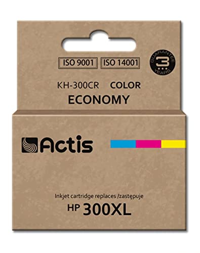 ACTIS Tinta KH-300CR (REEMPLAZO DE HP 300XL CC644EE - ESTĂNDAR - 21 ML - Color)