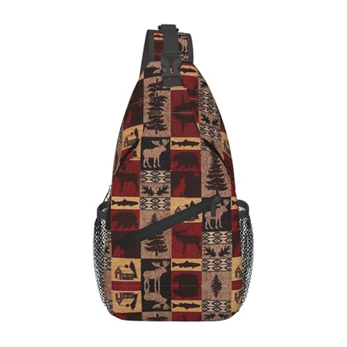 Mochila cruzada tipo bolso para deporte y senderismo unisex