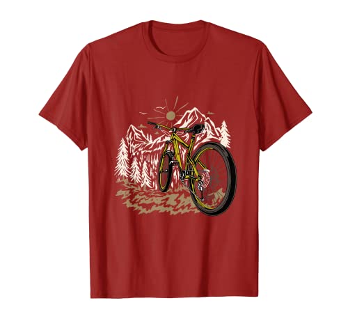 Mountain Bike Swiss Alps Austria Mountain Sportsman Bike T-Shirt