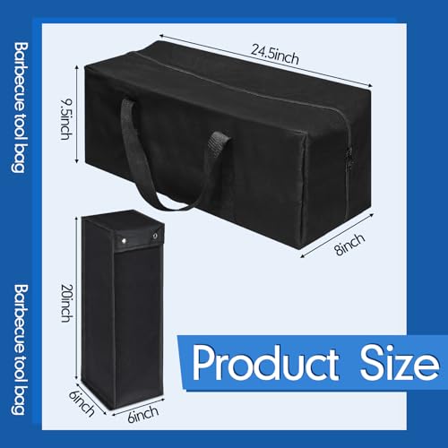 Amylove juego 2 bolsas para utensilios parrilla 24.5"x9.5"x8" miniatura 2