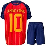 metekoc Yamal 2026 Heim #10 Football Fußball Kinder Trikot Shorts Fußballbekleidung Geschenk Set Jugendgrößen (Heim,140)