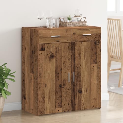 Snsowed Armario de Almacenamiento Madera Antigua 80x42.5x93.5 cm Madera de ingeniería, Armarios Dormitorio, Armario Ropero, Roperos De Dormitorio, Armario para Habitación - 3365599