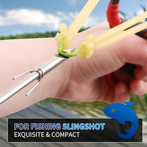 SOPOGER Fishing Darts Slingshot Arrow - 12 Pack Fishing Slingshot Shooting Dart 6inch Hunting Fishing Arrowheads Catapult Slingshot Dart for Adult Bowfishing Crossbow