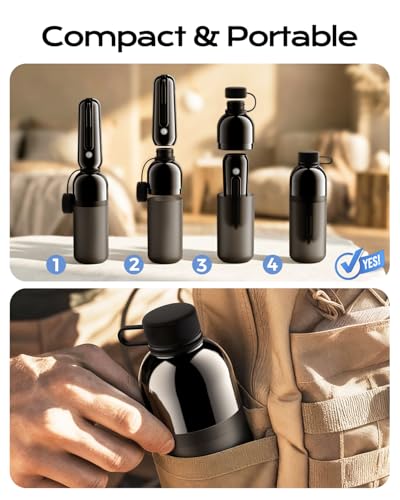 Bidé portátil ESSAGER recargable con 2 modos de pulverización e higiene impermeable 6