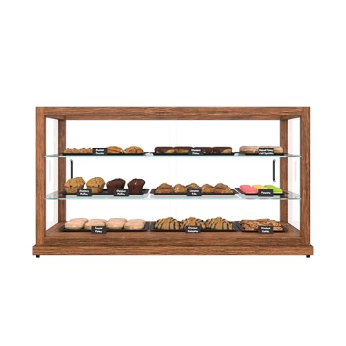 KoolMore 44 in. Dark Wood Bakery Case