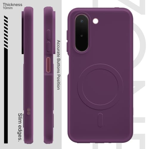 Image of Outlouders Back Cover for OnePlus N6x | Soft Matte Silicone | Slim Fit | Magnetic-Safe Logo Design (Magnetic-Safe Not Compatible) | Shockproof | Camera Protection Bumper Case (Purple)