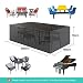 HOCOSY Funda Muebles Jardin Impermeable,Protector Mesa Apilables, Anti-UV Resistente al Polvo, 210D...