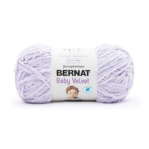 Image of Bernat Baby Velvet Lilac Blooms Yarn - Pack of 10.5oz /300g - Polyester - #4 Worsted (Medium) - 492 Yards - Knitting & Crochet