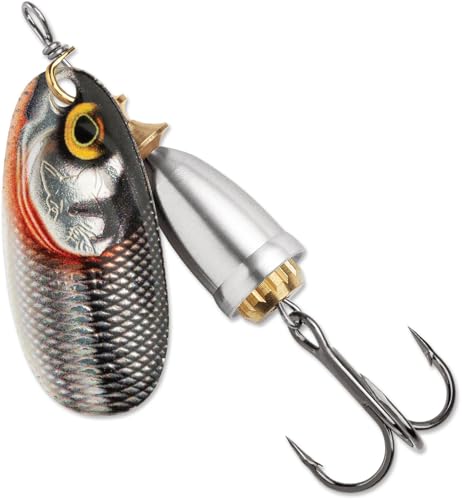Blue Fox Classic Vibrax Inline Spinner Lure for Trout Bass Walleye and Salmon Premium Fishing Spinner Blade Size 3 Gilded Silver