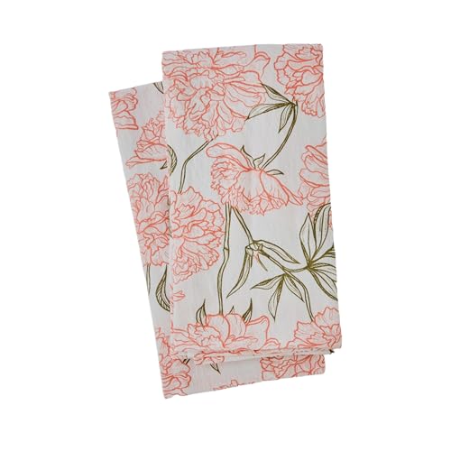 Servilletas de tela Peony Blossom 100% algodón set x4 miniatura 6