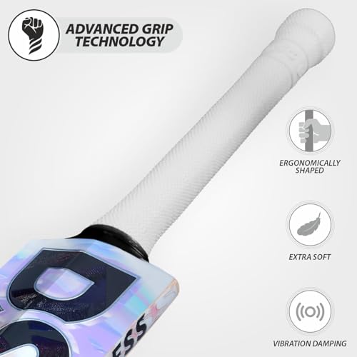 Image of Intense Assault English Willow Cricket Bat for Men | Covered Face| Men and Boys | Lightweight | Full Size