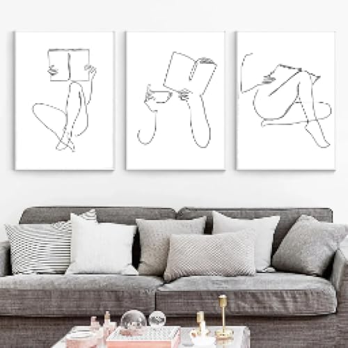 AINIBPO Lienzo abstracto con diseño de manos de mujer y café, 20 x 30 cm, sin marco