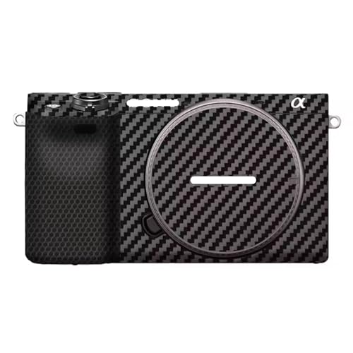 Mebont ステッカーは、Sony ソニー A6300 A6400 に適合する保護装飾ステッカーで、耐擦傷性、耐摩耗性を備えたカメラスキン保護フィルム、迷彩 (カーボンファイバーブラック)