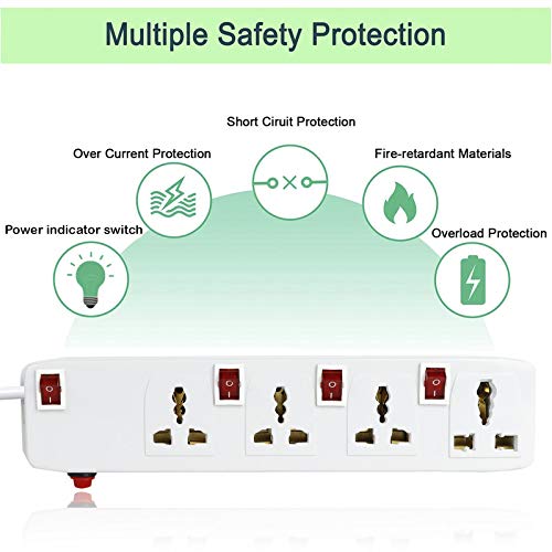 Image of Power Strip 1 'FEDUS Switch Board Extension (LUKO (4 Socket 4 Switch), 4-Meter)