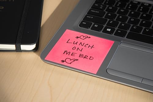 Post-it Dispenser Z-Notes CAT, Pack of 1 Pad, 90 Sheets per Pad, 76 mm x 76 mm, Pink Color - for Convenient One-Hand Dispensing on Your Desk - Image 6