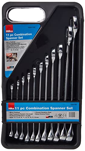 Hilka 16201102 Pro Craft Combination Spanner Set Metric (11-Piece), Silver 1 Hilka 16201102 Pro Craft Combination Spanner Set Metric (11-Piece), Silver