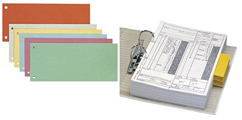 Preisvergleich Produktbild Trennstreifen, 24x10,5cm, rot, 190g RC-Karton, 100ST