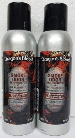 2 Pack Smoke Odor Exterminator 7oz Large Spray, Dragon's Blood