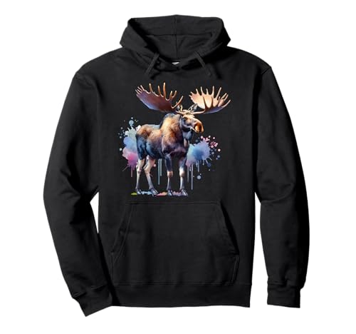 Moose Elch Pullover Hoodie