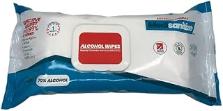 Antibacterial 70% Alcohol Wipes for Fast Acting Hand Sanitising and Surface Cleaning - Wipes for Disinfecting and Sanitising - 200 Pack
