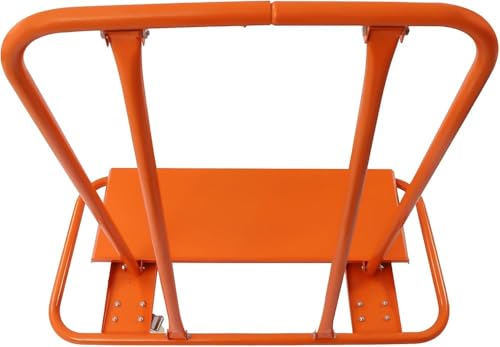 Carrello da trasporto con 4 ruote in gomma piena, capacità di carico di 997,9 kg, per la movimentazione di lastre e cartongesso