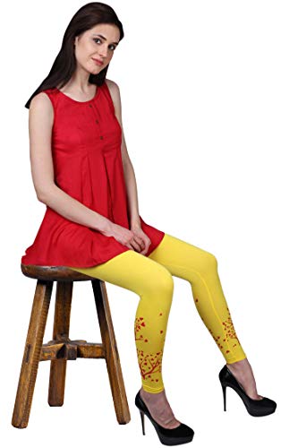 Image of Plus Size Printed Ankle Length Leggings for Women