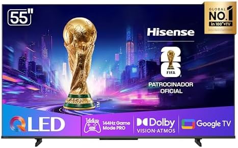 Hisense Smart TV UHD 4K QLED 55" Polegadas 55Q7QG Google TV Modo ...