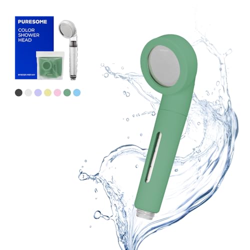 BODYLUV-Puresome-Shower-Head-Ver1-Handheld-Hard-Water-Softener-Strong-Water-Pressure-Water-Saving-Vitamin-Filter-For-Bathroom-Shower-Head-ONLY-Vita-Milk-Filter-NOT-INCLUDED-Vintage-Green