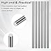 ZOFORTY 6Pcs 304 Stainless Steel Round Rod 1/2”Diameter 10”Length Metal Solid Shaft Rods Stainless Steel Rods for Industry Metal Working DIY Craft