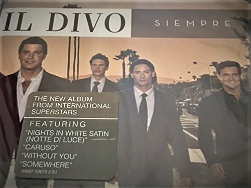 Miniatura 4 de Siempre by Il Divo (2006) Audio CD