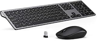 Wireless Keyboard and Mouse Combo - LEKVEY Slim Keyboard Mice, 2.4GHz 109 Keys