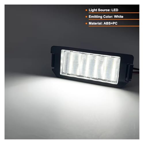 Luces de matrícula LED para tus viajes nocturnos en Kia Picanto y Soul pack de 2 4